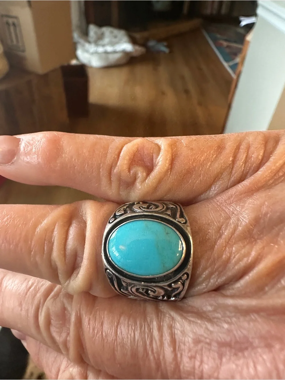 Sterling Silver Turquoise Statement Ring